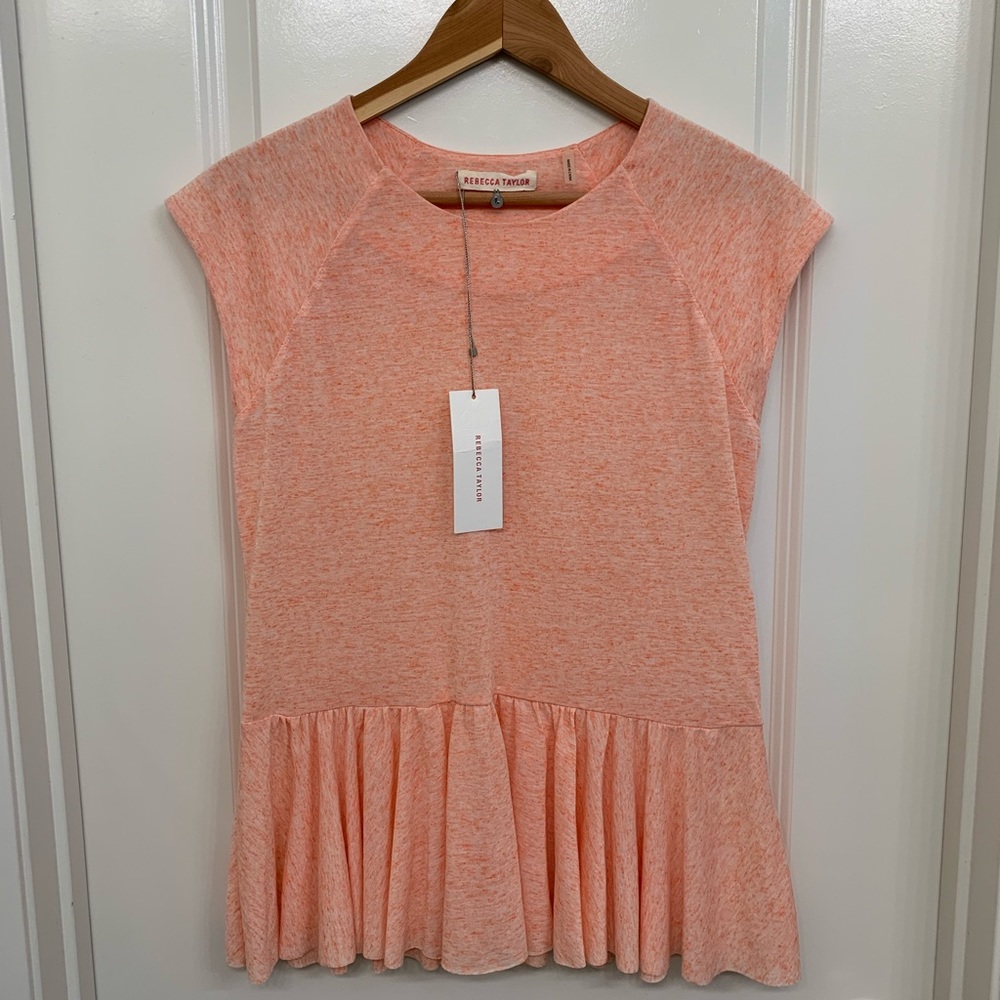 NWT Rebecca Taylor Peplum Top